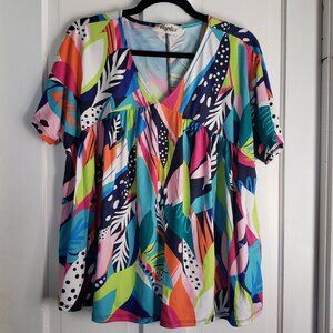 Haptics Babydoll Swing Top